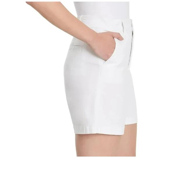 Gloria Vanderbilt Women's Chino Shorts, White, 16 - Picture 2 of 2